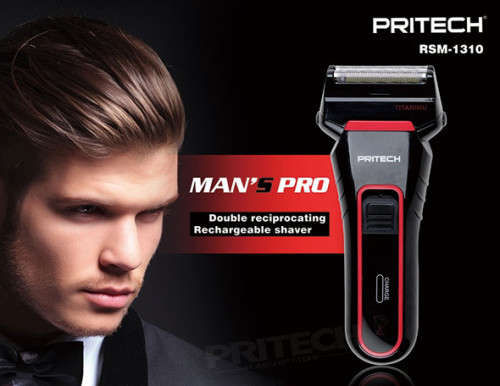 New PRITECH Brand Professional Hair Removal Electric Shaver Double Electric Shaving Blade Cutter