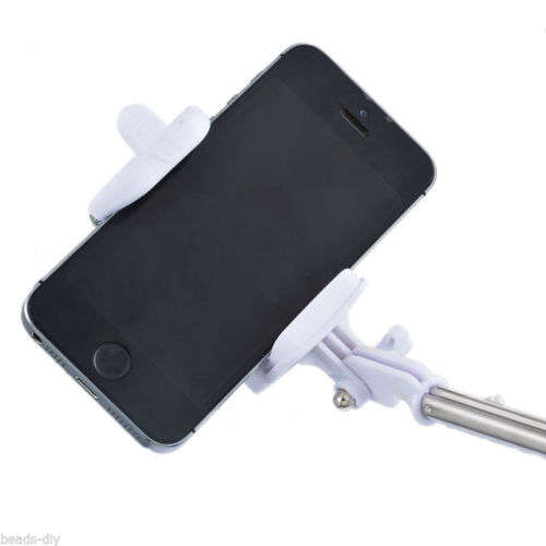 Extendable Handheld Mini Selfie Stick Wired Monopod Remote Holder For Smartphone