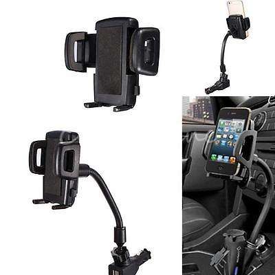Dual 2 USB Ports Car Cigarette Lighter Charger Mount Holder For Cell Phone GPS