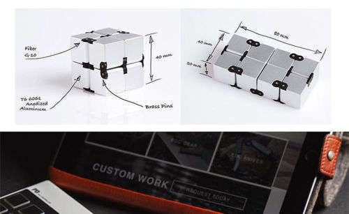 Fashion  Infinity Cube For Stress Fidget Anti Anxiety Stress Funny EDC Toy