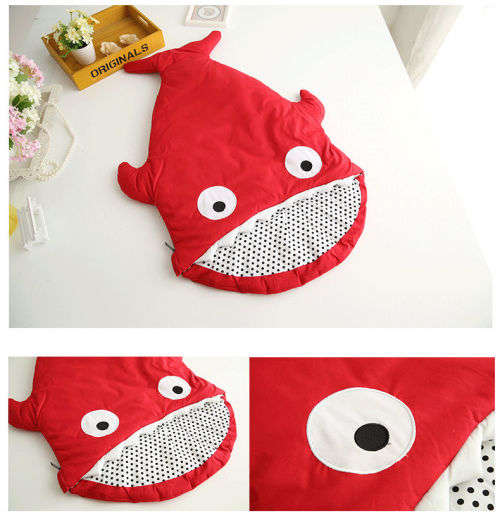Special--Infant Baby Newborn Sleeping Bag Shark Swaddle Blanket Stroller Wrap Sleep Sack