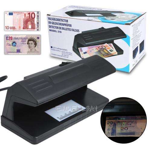 UV Blue Light Practical Counterfeit Bill  Fake Money Detector Checker