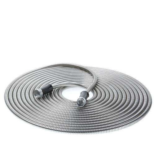 Metal Garden Hose Stainless Steel Flexible Watering Hose Pipe 50FT