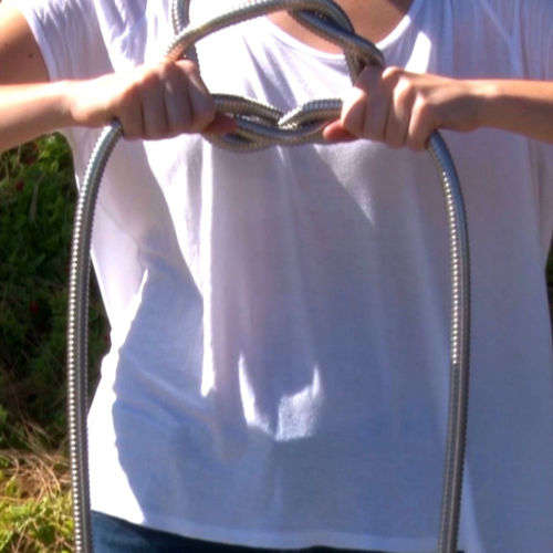 Metal Garden Hose Stainless Steel Flexible Watering Hose Pipe 50FT