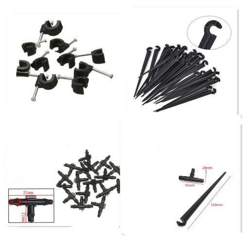 20m DIY Micro Drip Irrigation System Plant Watering Garden Hose Tool