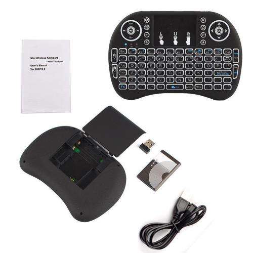 Mini  2.4GHz 3 Colors Backlit Wireless Keyboard Touchpad for PC TV Box Android