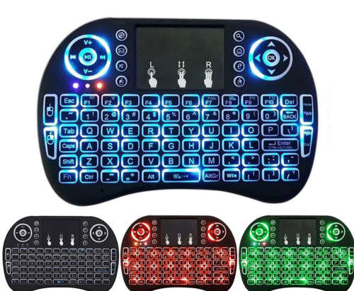 Mini  2.4GHz 3 Colors Backlit Wireless Keyboard Touchpad for PC TV Box Android
