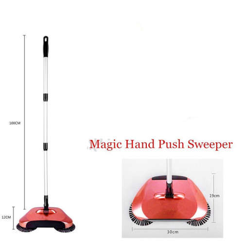 Magic Automatic Hand Push Sweeper Household Broom Cleaning Without Electricity