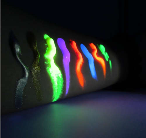 6 colors neon face paint body art paint natural water washable material for Halloween party make up