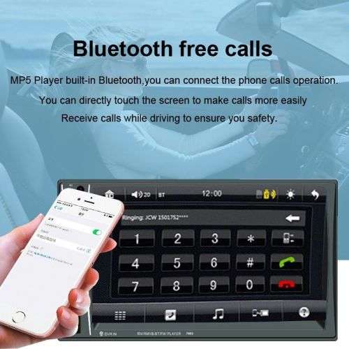 7 inch HD Touch Screen Bluetooth FM Radio Car MP5 Player with Remote Control