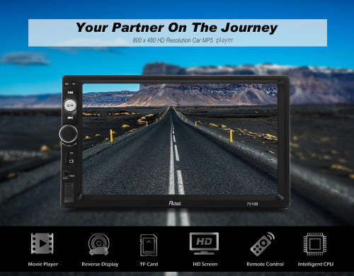 7 inch HD Touch Screen Bluetooth FM Radio Car MP5 Player with Remote Control