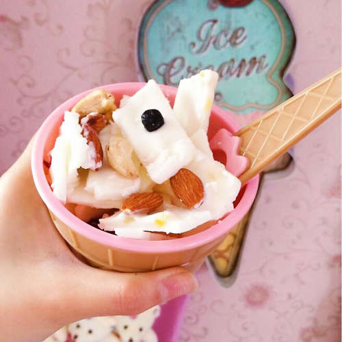 Stainless Steel Dry Ice Cream Maker Ice Cream Fried Yogurt Machine Hot