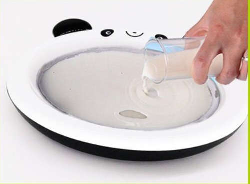 Stainless Steel Dry Ice Cream Maker Ice Cream Fried Yogurt Machine Hot