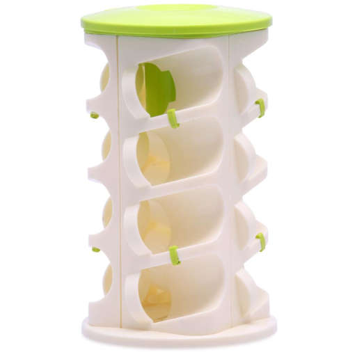 NEW POG Revolving Spice Jar Set -16 jar in one revolving stand-Kitchen Tool