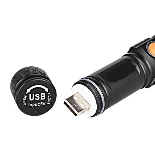 Adjustable LED Zoom 1000LM MINI USB Rechargeable Flashlight Torch Portable Lamp