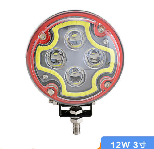 One-pair  12W led work light 3 inch 12W COB aperture