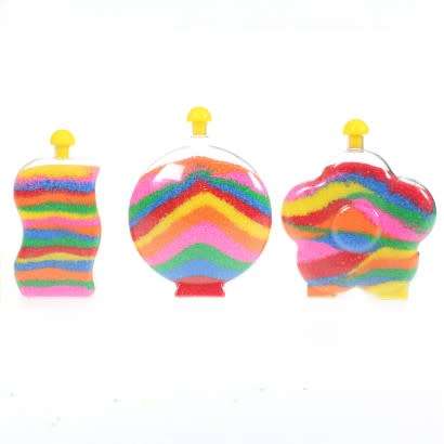 Glow In The Dark Sand Art Bottle Kids Girls Craft DIY Hobby Creative Toys