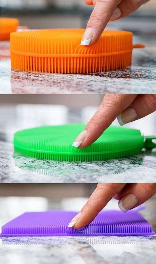 Better Home Item Sponge Anti-Bacterial Kitchen Cleaner High-grade Silicone 3PCS