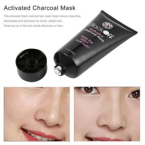 Black Off Natural Activated Charcoal Mask Blackhead Removal Pores
