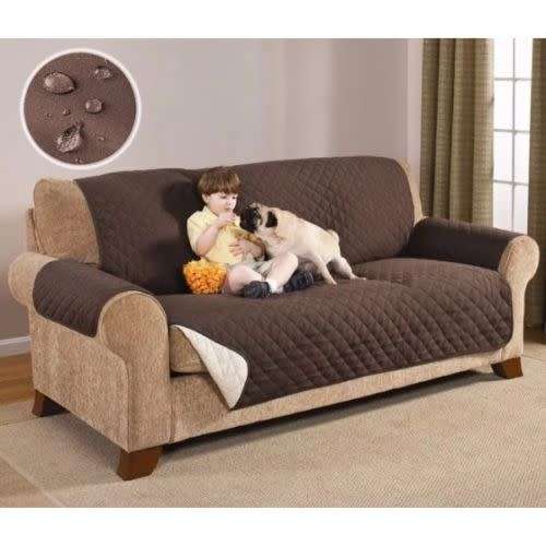 COUCH COAT Funda para SOFA REVERSIBLE LAVABLE PROTECTORA IMPERMEABLE