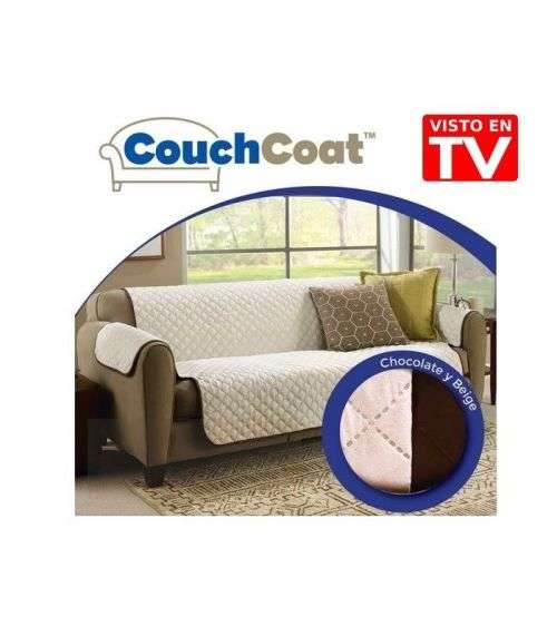 COUCH COAT Funda para SOFA REVERSIBLE LAVABLE PROTECTORA IMPERMEABLE