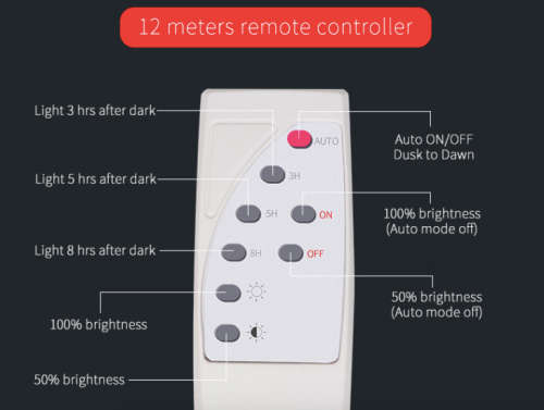 hot sale outdoor garden street lighting light 40W 1300LM solar led light