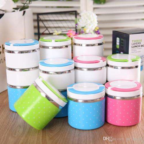 Three Layer Stainless Steel Lunch Box or Storage Unit