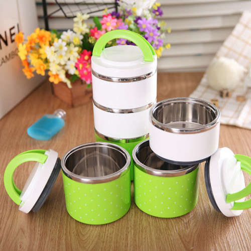Three Layer Stainless Steel Lunch Box or Storage Unit
