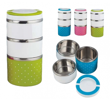 Three Layer Stainless Steel Lunch Box or Storage Unit