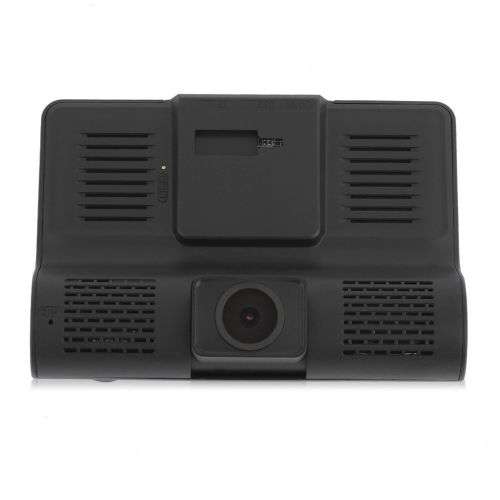 4'' HD 1080P 3 Lens Car DVR Dash Cam Vehicle Video Recorder Rearview Camera