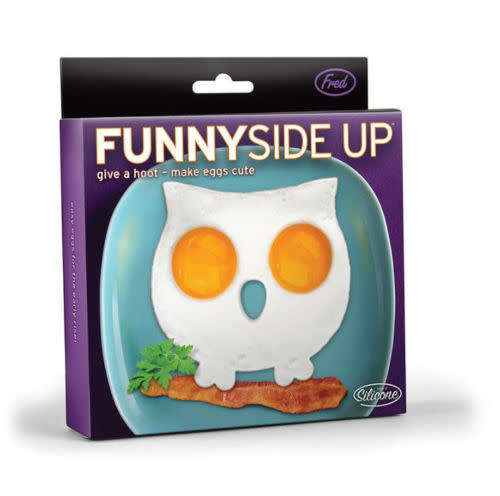 Funny Side Up Owl Egg Corral Breakfast Eggs & Bacon By Fred & Friends