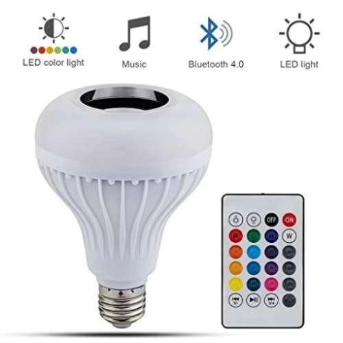 LED Bluetooth Light Bulb Music Speaker