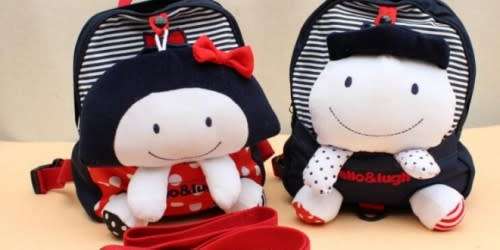 Baby Walking Safety Harness Backpack Kids Backpack with Leash and...