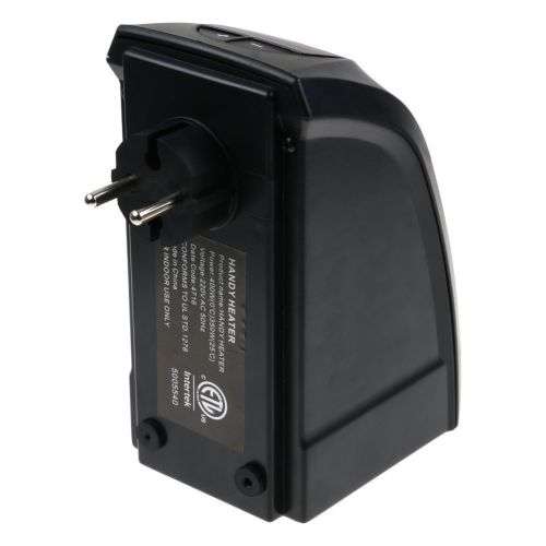 Portable Wall-Outlet Handy Fan Space Heater Warm Air Blower Electric Radiator