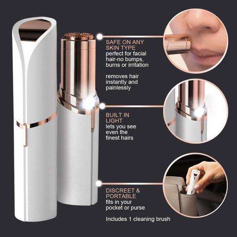 Women's Painless Facial Face Body Flawless Hair Removal Remover Trimmer Shaver
