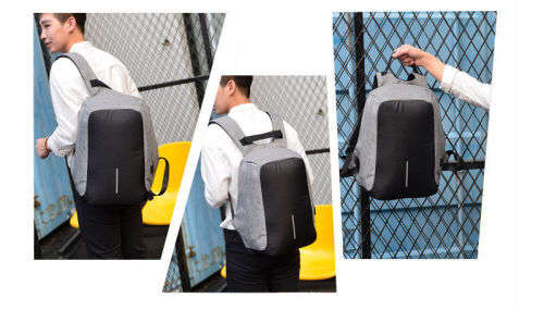 Anti-theft Mens Womens Laptop Notebook Backpack + USB Charging Port School Bag