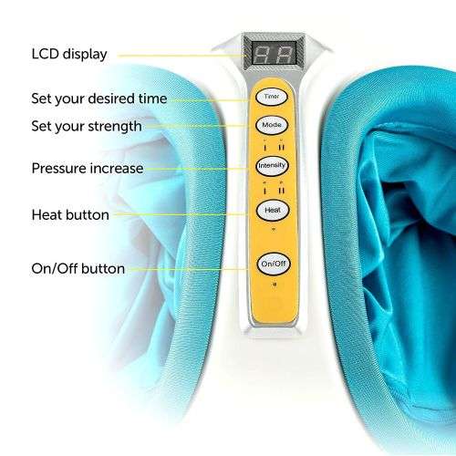 NEW Foot Massager Rolling Kneading Air Pressure Heating Shiatsu
