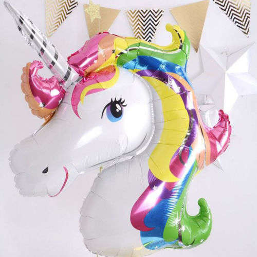 Huge Unicorn Foil Balloons Animal Globo Inflatable Classic Toy Birthday Party