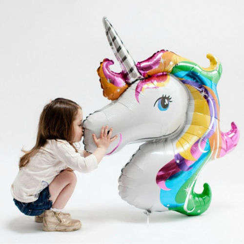 Huge Unicorn Foil Balloons Animal Globo Inflatable Classic Toy Birthday Party