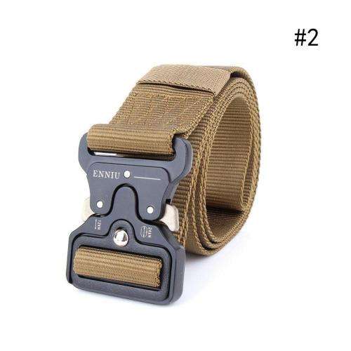 Outdoor Heavy Duty Rigger Military Tactical Belt with Quick-Release Metal Buckle