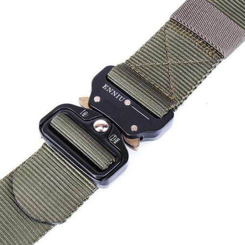 Outdoor Heavy Duty Rigger Military Tactical Belt with Quick-Release Metal Buckle