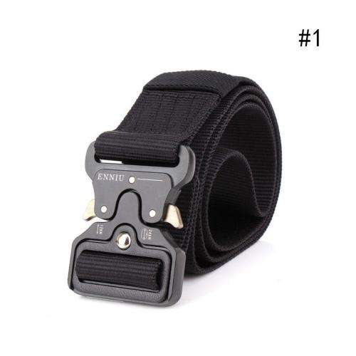 Outdoor Heavy Duty Rigger Military Tactical Belt with Quick-Release Metal Buckle
