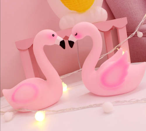 LED Flamingo Night Light Bedroom Home Wedding Party Xmas Decors