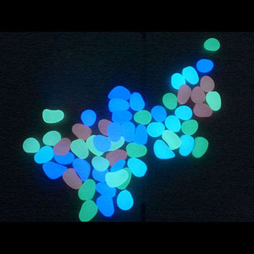 Wholease --Magical Garden Aquarium Fish Tank  Decor Glow in the Dark Pebble Stone Luminous Gravel