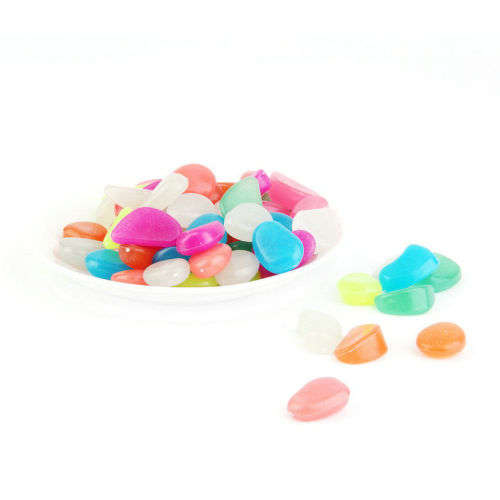 Wholease --Magical Garden Aquarium Fish Tank  Decor Glow in the Dark Pebble Stone Luminous Gravel