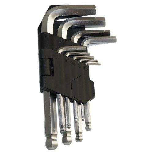9pcs Extra  Hex Key Set Wrench Ball Point Allen Key Metric 1.5mm-10mm