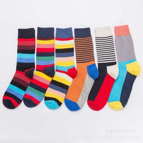2 Pair Comfortable Compression Socks 3D Funny Colorful For Man Male Geometry