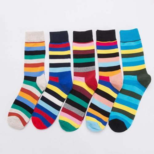 2 Pair Comfortable Compression Socks 3D Funny Colorful For Man Male Geometry