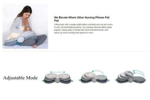 Newborn Adjustable Breastfeeding Nursing Pillow Soft Cotton Maternity Feeding