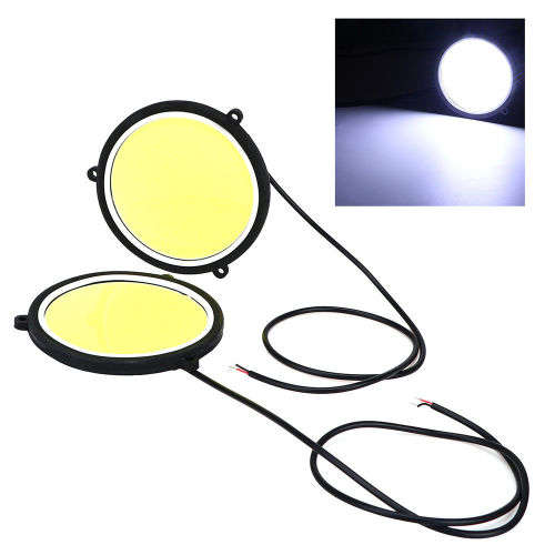 2x Universal Car DRL COB LED Light Daytime Running Auto Fog Lamp